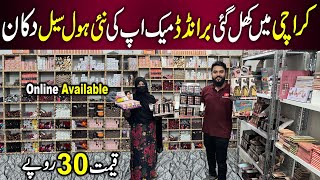 New Opening  Branded Makeup  Cosmetics Wholesale Market in Karachi  Original Makeup [upl. by Ecerahc491]