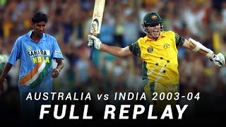 LIVE Flashback Australia v India  Match 7 200304 ODI TriSeries [upl. by Otrebmuh292]