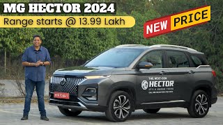 2024 MG Hector Range  New Pricing Makes It Best in Segment Detailed Drive Review amp More [upl. by Martguerita]