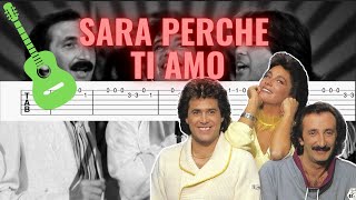 Ricchi E Poveri  Sara Perche Ti Amo I Easy Guitar TABTutorial [upl. by Melvin860]