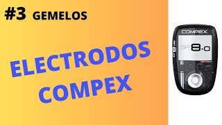 ⭕3 COMPEX en GEMELOS ¿Cómo se ponen los electrodos Coloca bien los parches del electroestimulador [upl. by Adleme]