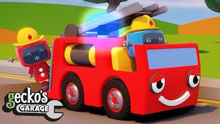 Mini Fire Truck Gets a Mega Job Done｜Geckos Garage｜Truck Cartoons For Kids｜Early Education [upl. by Longwood]