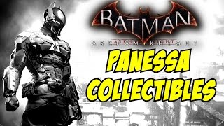 Batman Arkham Knight All Riddler Trophies Panessa Studio Riddles Breakable Objects Collectibles [upl. by Hploda]