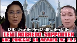 BISTADO LENI ROBREDO SUPPORTER NAG PANGGAP NA IGLESIA NI CRISTO [upl. by Surtimed]