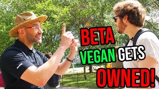 Vegan OWNED by 3 Alpha Males  quotLook How Pale You Arequot [upl. by Yablon]