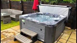 Wellis Jupiter hot tub installation in Wales UK  Customer review [upl. by Leakcim]