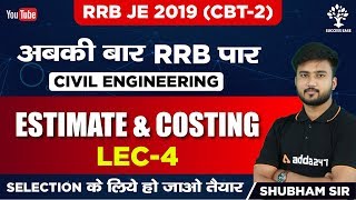 Lec04  Estimation amp Costing By Shubham Agarwal Sir  Civil Engg Success Ease [upl. by Elleon]