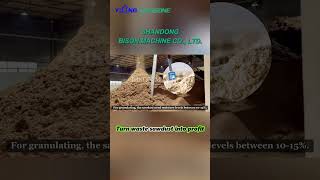 Sawdust and Wood Chips Process  YULONG Pellet Machine  BISON MACHINE [upl. by Agnella]