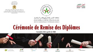 Cérémonie de Remise des Diplômes  IAV Hassan II 5 nov 2022 à p de 15h00 heure Rabat [upl. by Hcelemile905]