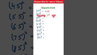 Vedic maths for fast calculations  Maths Magic  Vedic Maths full course  square Tricks [upl. by Iy]