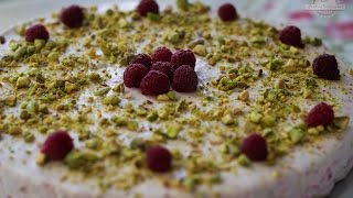 Como hacer una Cheesecake Sin Horno  Cheesecake de Frambuesa y Pistacho [upl. by Marcel48]