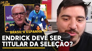 HISTÓRICA ENTREVISTA DE VINI JR ENDRICK TITULAR PRÉVIA DE JOGO ENTRE BRASIL X ESPANHA [upl. by Kind]