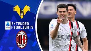 Hellas Verona vs AC Milan Extended Highlights  Serie A  CBS Sports Golazo [upl. by Airaet291]