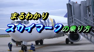 スカイマーク 予約方法から搭乗まで解説 大手航空会社並みに快適な空の旅 【国内線 飛行機 乗り方 自動チェックイン機】 [upl. by Ashlie]