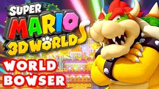 Super Mario 3D World  World Bowser 100 Nintendo Wii U Gameplay Walkthrough [upl. by Vitoria654]