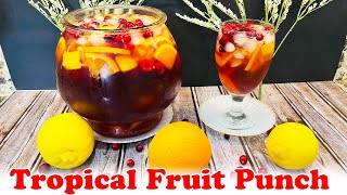 Easy tropical Fruit Punch recipe [upl. by Nyluqcaj204]