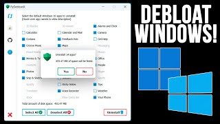 How to Quickly Debloat Your Computer by Uninstalling Multiple Windows Default Apps at the Same Time [upl. by Omar]