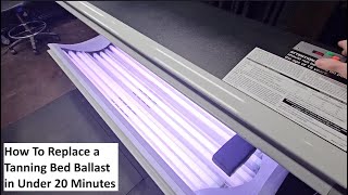 How To Replace Tanning Bed Ballast in Under 20 Minutes Dim Tanning Bed Bulbs Quick Easy Fix [upl. by Oria]