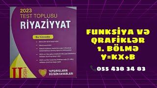 funksiya və qrafiklər  ykxb funksiyası yeni test toplusu 2023 Xətti funksiya [upl. by Otreblada]