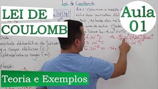 Lei de Coulomb  Aula 01 Teoria e Exemplos [upl. by Cort]