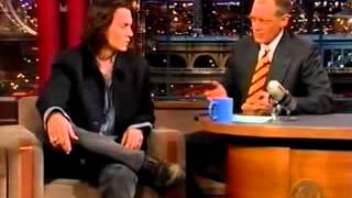 johnny depp on letterman show 1999 [upl. by Azerila]