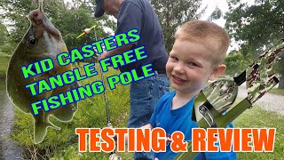 Kid Casters Tangle Free Fishing Poles Review [upl. by Glennon662]