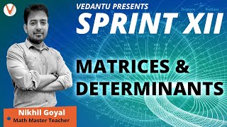 Matrices and Determinant  Formulas  Class 12 Maths  Jee Mains amp Advanced  Vedantu [upl. by Fitzsimmons]