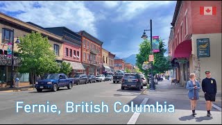 Discover Canada 🇨🇦 FERNIE British Columbia  Downtown Walking Tour 4K [upl. by Ozzie]