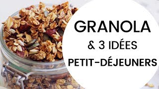 Comment faire son granola maison🍯  3 idées petitdéj SAIN amp ZERO DECHET 😋  Milena amp Co [upl. by Noraf586]