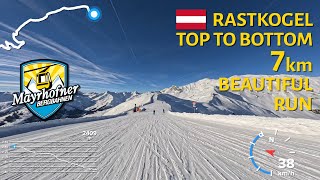 Skiing in Mayrhofen Austria  Rastkogel Top to Bottom  4K with GoPro Hero 11 [upl. by Ahsekahs]