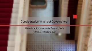 Relazione annuale della Banca dItalia  31 maggio 2021  Video Walk in [upl. by Salakcin]