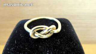 Masonic Ring Knotted Rope Love Knot [upl. by Pain]