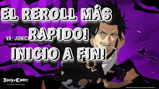 HACER REROLL RAPIDO  BLACK CLOVER MOBILE GLOBAL [upl. by Harsho881]