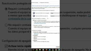 Activar la función hibernar en Windows 10 short windows hibernar wwindows10 [upl. by Ahsinel]