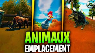 CHASSER DES POULES DES SANGLIERS ET DES LOUPS FORTNITE EMPLACEMENT POULE SANGLIER LOUP CHAPITRE 3 [upl. by Baun142]