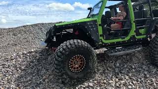 Custom RC Jeep Wrangler Scale 110 4x4 off road adventure [upl. by Ailima544]