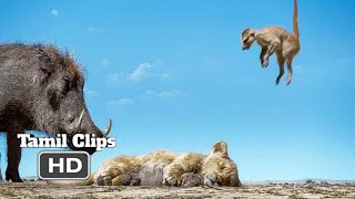 The Lion King 2019  Simba Meets Timon and Pumbaa Tamil Scene 819  MovieClips Tamil [upl. by Asilam236]