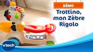 Trottino Mon Zèbre Rigolo  Le trotteur zèbre parlant  VTech [upl. by Amadeo]