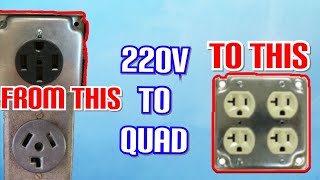 220V down to 1 or 2 110V plugs [upl. by Dudden695]