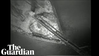 Rare footage of first sight of Titanic wreck released [upl. by Erdne167]