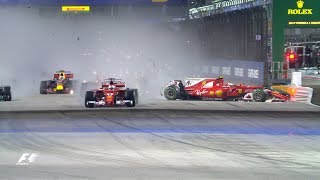 F1 Top 10 Dramatic Moments Of 2017 [upl. by Norrat299]