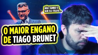 TIAGO BRUNET E SEU MAIOR PROBLEMA  Teólogo Reage [upl. by Adnirim]