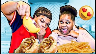 WISCONSIN BEER BRATS WITH ONIONS AND CHEESE MUKBANG [upl. by Akeihsat799]