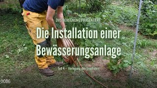 DVS Beregnung Installation einer Bewässerungsanlage Teil 4  Das Verlegen von Tropfrohren [upl. by Neleag865]