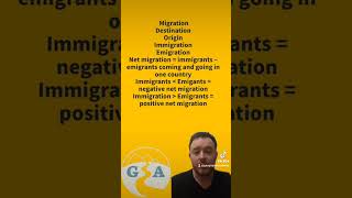 Net migration immigration emigration igcse alevel [upl. by Mccready]