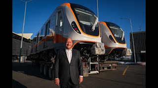 Acompáñame a conocer los nuevos vagones de tren de la Línea4 [upl. by Eeryn]