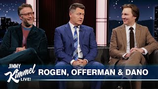 Paul Dano Nick Offerman amp Seth Rogen on Nude Scenes First Screen Names amp Dumb Money [upl. by Ruyam]