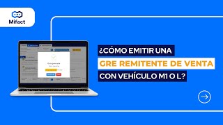 ¿Cómo emitir una Guía de Remisión Electrónica Remitente de Venta con un Vehículo M1 o L guias [upl. by Ellenehc929]