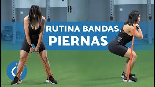 3 EJERCICIOS con BANDAS ELÁSTICAS PIERNAS 🦿 Ejercicios para Muslos con Bandas Elásticas [upl. by Kcirdes]