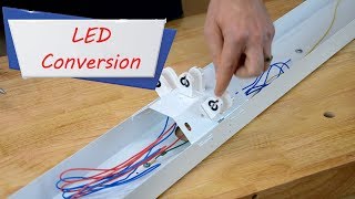 How to easily convert fluorescent Lights to LED –Easy Ways to Save Money [upl. by Bergerac947]